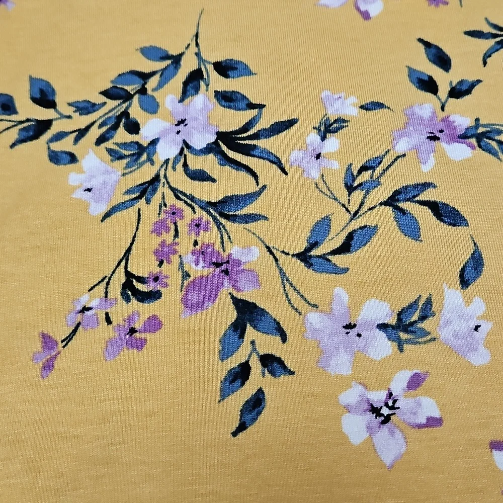 Torrid Floral Ruffle Tank Top V-Neck NEW 1X Torrid Size 1 Yellow - Picture 10 of 11